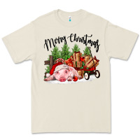 Merry Christmas Pig Premium Tee | Teevron