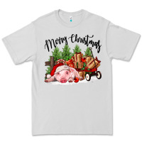 Dove Grey merry christmas pig Premium Tee - FaDigitalArtStudio