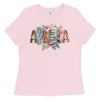 Bubblegum Pink abuela flowers Ladies Tee - RacoonDesign