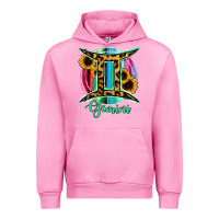 Fuchsia Pink Gemini Urban Hoodie - RanaPortraitStore