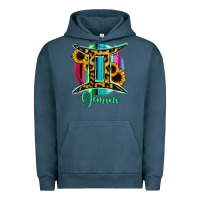 Pigment Midnight Navy Gemini Urban Hoodie - RanaPortraitStore