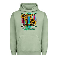 Pigment Oil Green Gemini Urban Hoodie - RanaPortraitStore