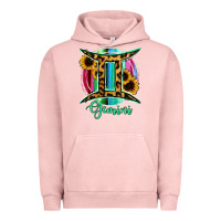 Pigment Salmon Gemini Urban Hoodie - RanaPortraitStore
