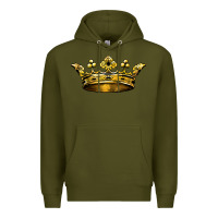 Army Green crown Premium Hoodie - BarkalooDesign