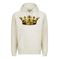 Oatmeal Heather crown Premium Hoodie - BarkalooDesign