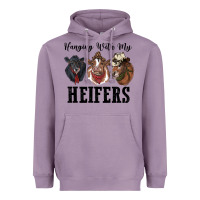Lavender hanging with my heifers Heavyweight Hoodie - RanaPortraitStore