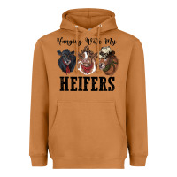 Meerkat hanging with my heifers Heavyweight Hoodie - RanaPortraitStore