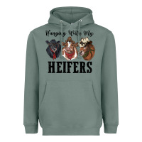 Sage hanging with my heifers Heavyweight Hoodie - RanaPortraitStore