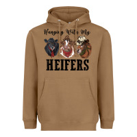 Toasted Coconut hanging with my heifers Heavyweight Hoodie - RanaPortraitStore