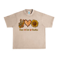 French Oak Peace Love Sunshine Urban Heavy Tee - Jasminsmagicworld