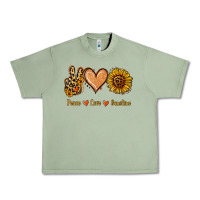 Oil Green Peace Love Sunshine Urban Heavy Tee - Jasminsmagicworld