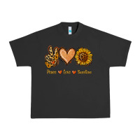 Pigment Black Peace Love Sunshine Urban Heavy Tee - Jasminsmagicworld