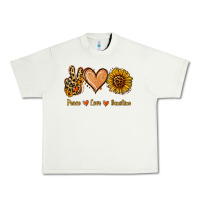Pistachio Peace Love Sunshine Urban Heavy Tee - Jasminsmagicworld