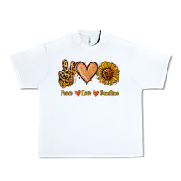 White Peace Love Sunshine Urban Heavy Tee - Jasminsmagicworld
