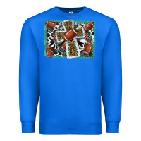 True Royal football cross aztec leopard background Premium Sweatshirt - RanaPortraitStore