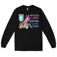 Black nursing student tears Long Sleeve Tee - RacoonDesign
