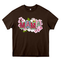 Chocolate Brown Mother's Day mama Heavy Core Tee - FaDigitalArtStudio