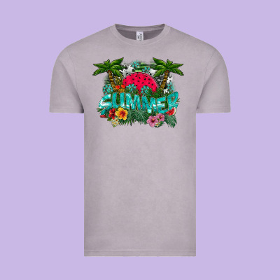 Summer Vintage Tee Designed By Cowhidedigitalart