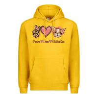 Lemon Peace Love Chihuahua Premium Hoodie - Jasminsmagicworld