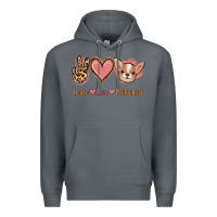 Rock Peace Love Chihuahua Premium Hoodie - Jasminsmagicworld