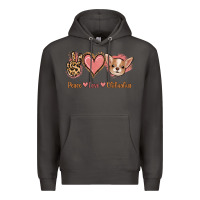 Smoke Peace Love Chihuahua Premium Hoodie - Jasminsmagicworld