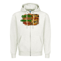 Oatmeal Heather coffee and christmas cheer Zipper Hoodie - RanaPortraitStore