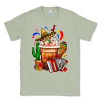 Matcha Mexican Frappe With Cactus Sombrero And Maracas Classic Tee - FaDigitalArtStudio