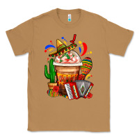 Toasted Coconut Mexican Frappe With Cactus Sombrero And Maracas Classic Tee - FaDigitalArtStudio