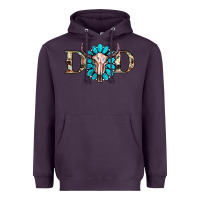 Plum western dad with gemstone and skull Heavyweight Hoodie - RanaPortraitStore