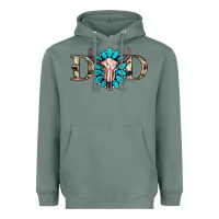 Sage western dad with gemstone and skull Heavyweight Hoodie - RanaPortraitStore