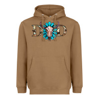 Toasted Coconut western dad with gemstone and skull Heavyweight Hoodie - RanaPortraitStore