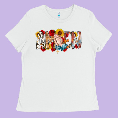 Amen Ladies Tee Designed By Racoondesign