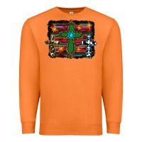 Carrot cross leopard cowhide glitter serape Premium Sweatshirt - RanaPortraitStore