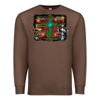 Chestnut cross leopard cowhide glitter serape Premium Sweatshirt - RanaPortraitStore