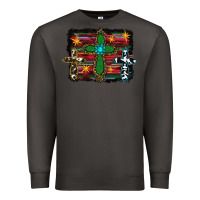 Smoke cross leopard cowhide glitter serape Premium Sweatshirt - RanaPortraitStore
