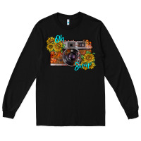 Black oh snap Long Sleeve Tee - RacoonDesign