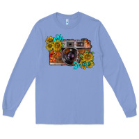 Colony Blue oh snap Long Sleeve Tee - RacoonDesign