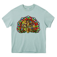 Arona christmas rainbow with leopard cactus Heavy Core Tee - RanaPortraitStore