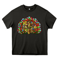 Asphalt christmas rainbow with leopard cactus Heavy Core Tee - RanaPortraitStore