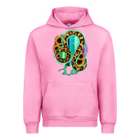 Fuchsia Pink Leo Zodiac Sign Sunflower Leopard Serape Urban Hoodie - RanaPortraitStore