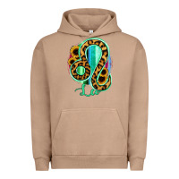 Pigment Burro Leo Zodiac Sign Sunflower Leopard Serape Urban Hoodie - RanaPortraitStore