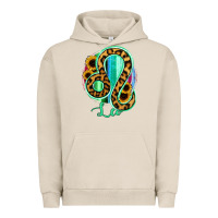 Pigment French Oak Leo Zodiac Sign Sunflower Leopard Serape Urban Hoodie - RanaPortraitStore