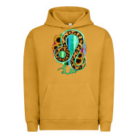 Pigment Peanut Butter Leo Zodiac Sign Sunflower Leopard Serape Urban Hoodie - RanaPortraitStore