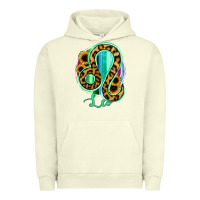 Pigment Pistachio Leo Zodiac Sign Sunflower Leopard Serape Urban Hoodie - RanaPortraitStore