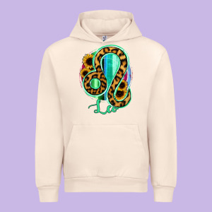 Leo Zodiac Sign Sunflower Leopard Serape Urban Hoodie Designed By Ranaportraitstore
