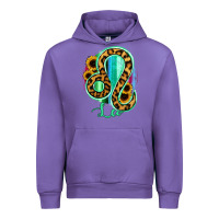 Tulip Leo Zodiac Sign Sunflower Leopard Serape Urban Hoodie - RanaPortraitStore