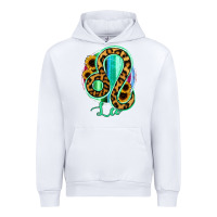 White Leo Zodiac Sign Sunflower Leopard Serape Urban Hoodie - RanaPortraitStore