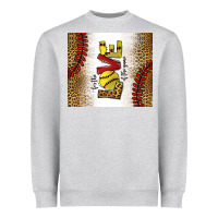 Heather Grey for the love of the game softball Heavyweight Sweatshirt - chombo