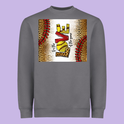 For The Love Of The Game Softball Heavyweight Sweatshirt Designed By Chombo