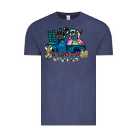 Vintage Denim Happy Easter  truck Vintage Tee - CowhideDigitalArt